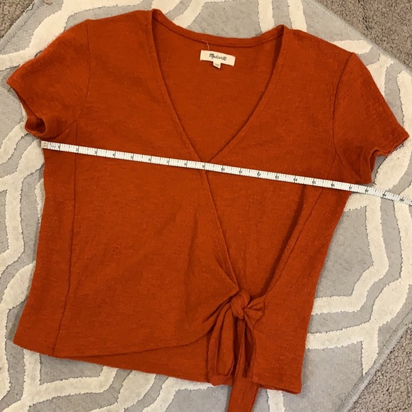 Madewell Texture and Thread Wrap Tie Top - Picture 4 of 5